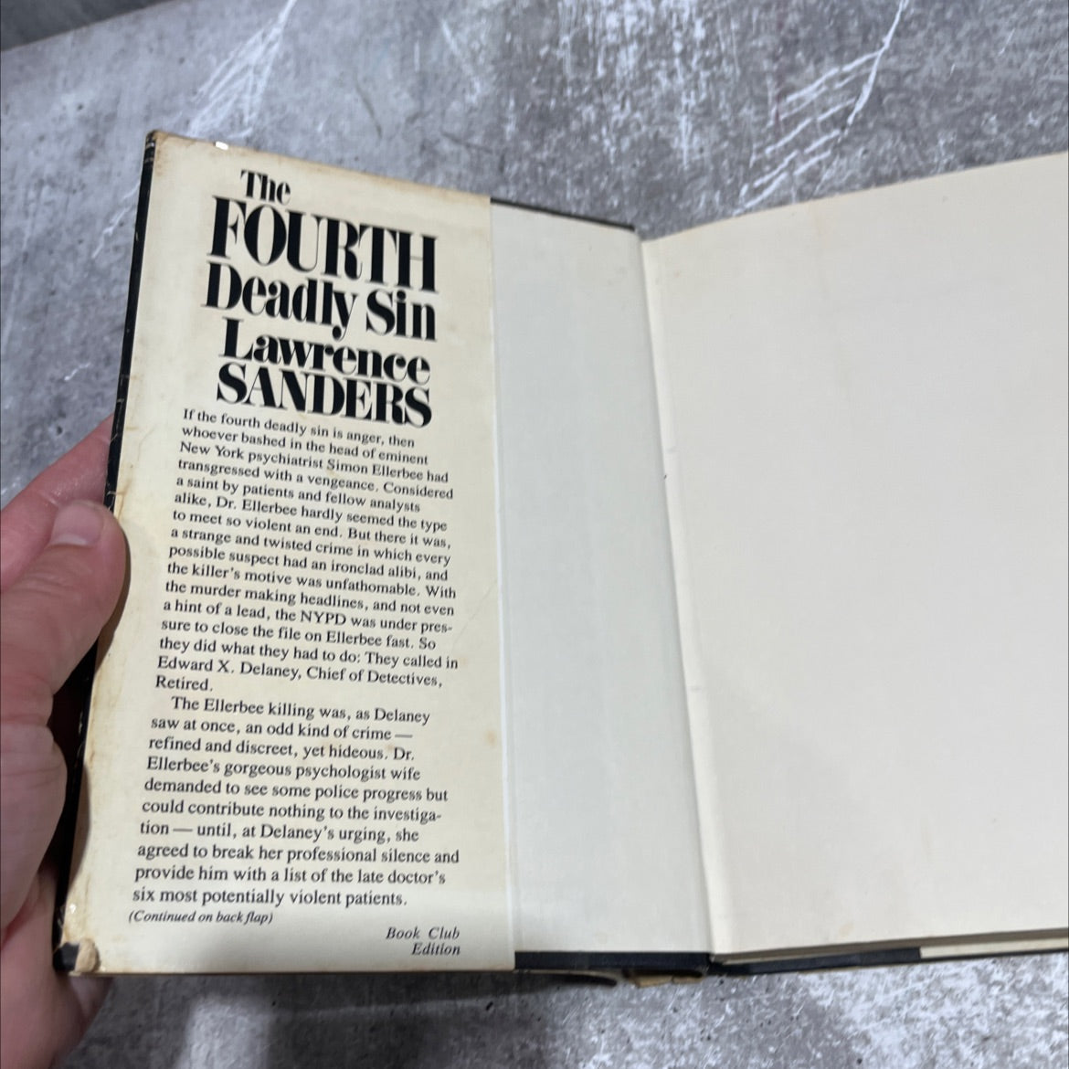 the fourth deadly sin book, by lawrence sanders, 1985 Hardcover image 4