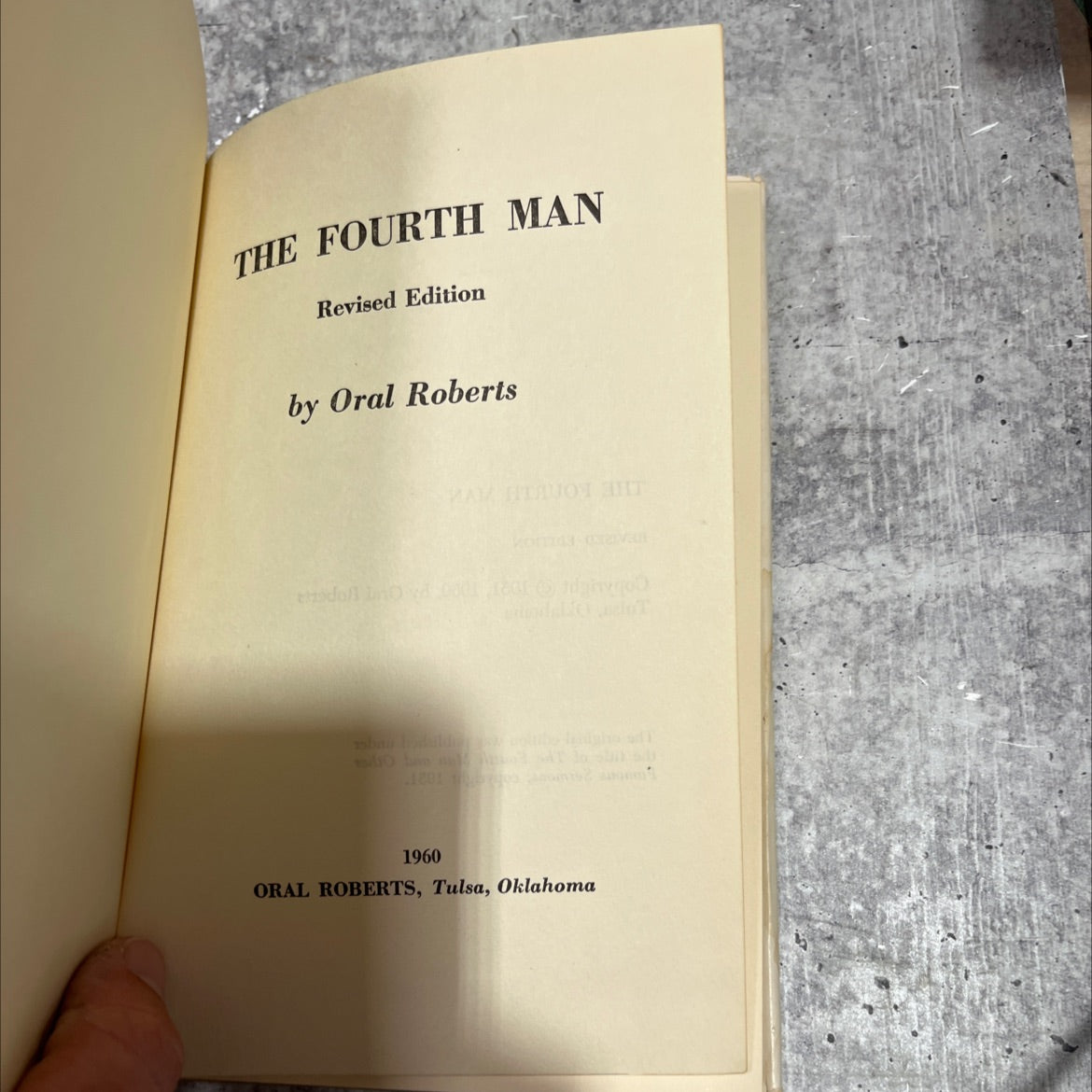 the fourth man revised edition book, by Oral Roberts, 1960 Hardcover image 2