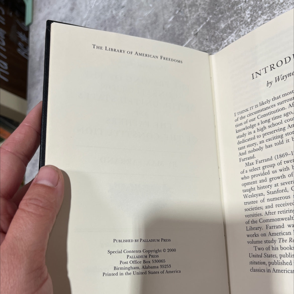 the framing of the constitution of the united states and the fathers of the constitution book, by max farrand, 2000 image 3