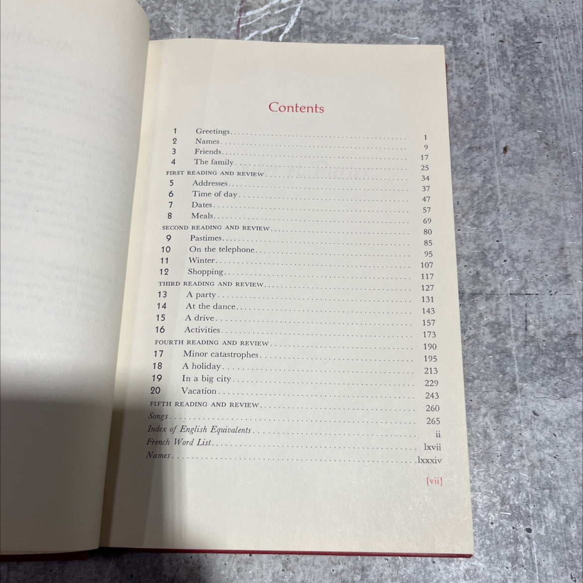 the french: listen and speak book, by dominique g. côté, sylvia narins levy, patricia o'connor, 1965 Hardcover image 4