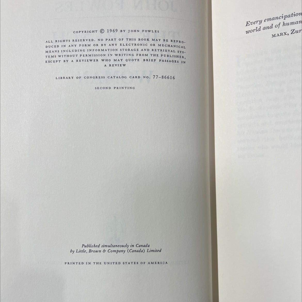 the french lieutenant's woman book, by john fowles, 1969 Hardcover image 3