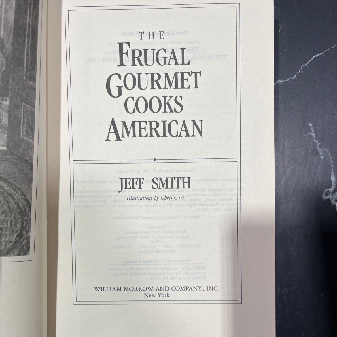 the frugal gourmet cooks american book, by Jeff Smith, 1987 Hardcover image 2