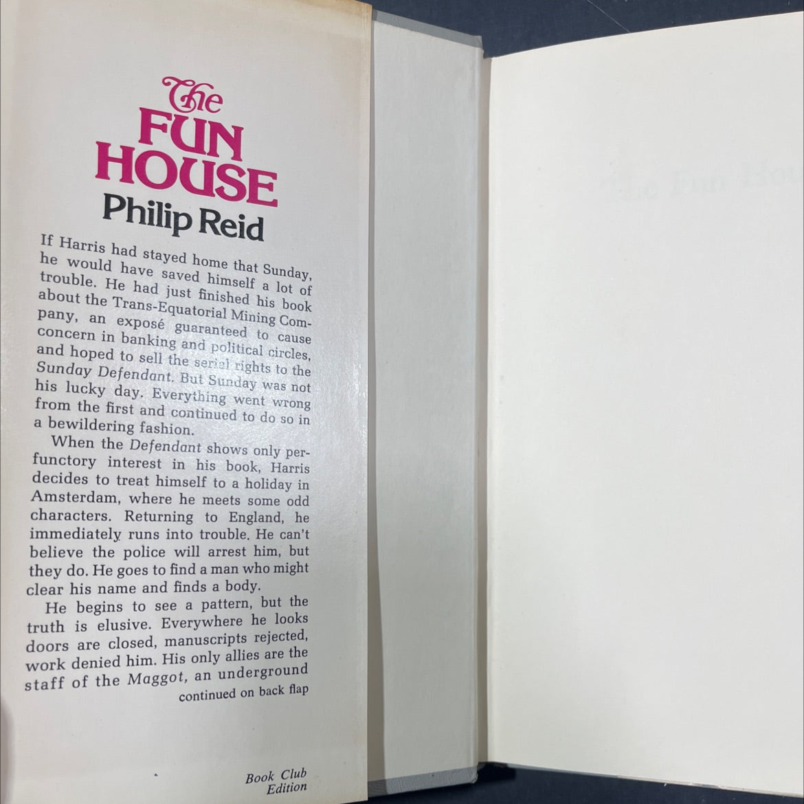 the fun house book, by philip reid, 1973 Hardcover image 4