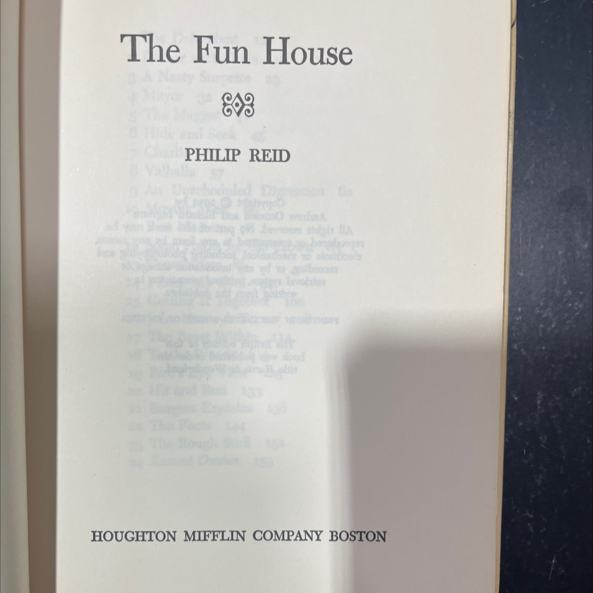 the fun house book, by philip reid, 1973 Hardcover image 2