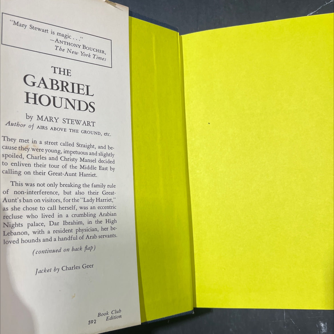 the gabriel hounds book, by Mary Stewart, 1967 Hardcover image 4