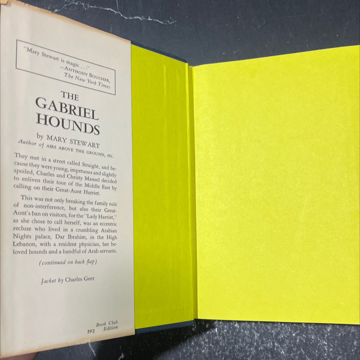 the gabriel hounds book, by Mary Stewart, 1967 Hardcover image 4