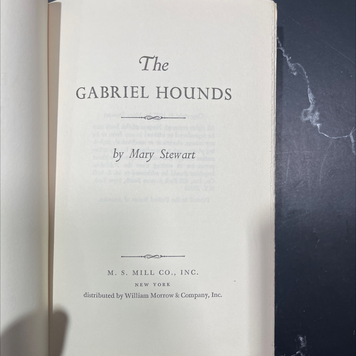 the gabriel hounds book, by Mary Stewart, 1967 Hardcover image 2
