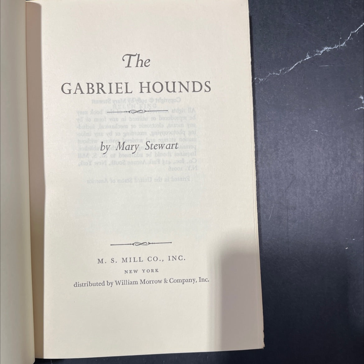 the gabriel hounds book, by Mary Stewart, 1967 Hardcover image 2