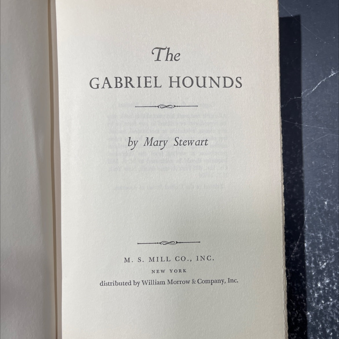 the gabriel hounds book, by Mary Stewart, 1967 Hardcover image 2