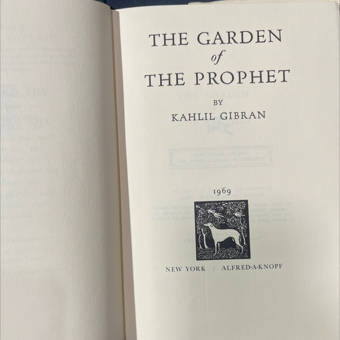 the garden of the prophet book, by kahlil gibran, 1961 Hardcover image 2