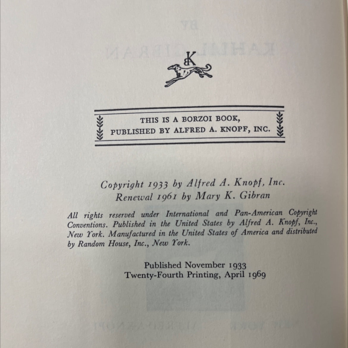 the garden of the prophet book, by kahlil gibran, 1961 Hardcover image 3