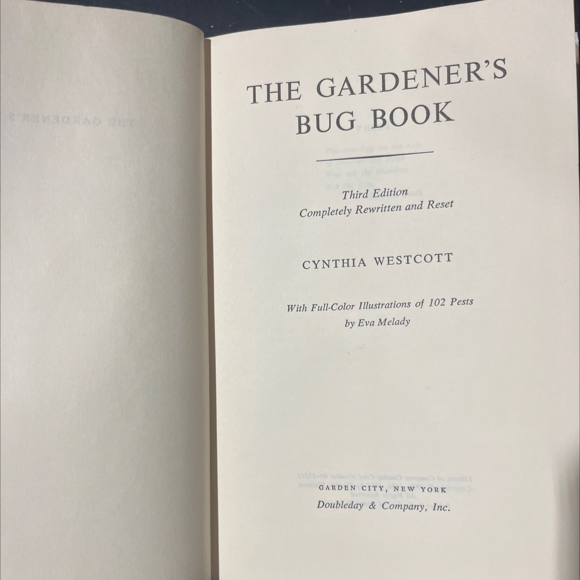 the gardener's bug book book, by cynthia westcott, 1964 Hardcover image 2