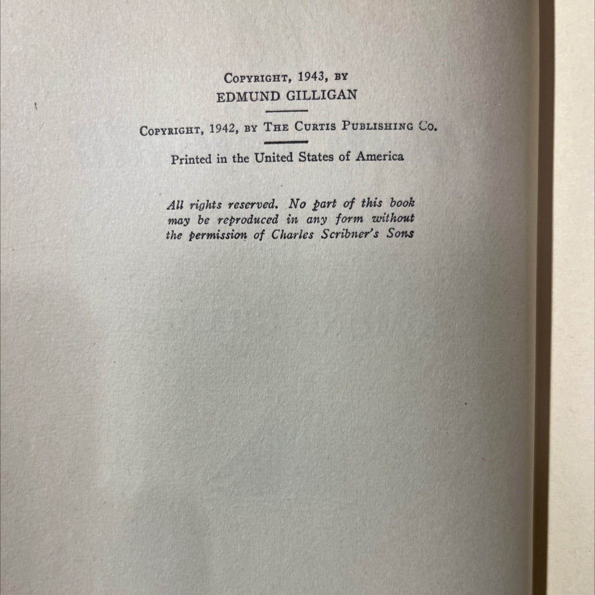 the gaunt woman book, by edmund gilligan, 1943 Hardcover image 3