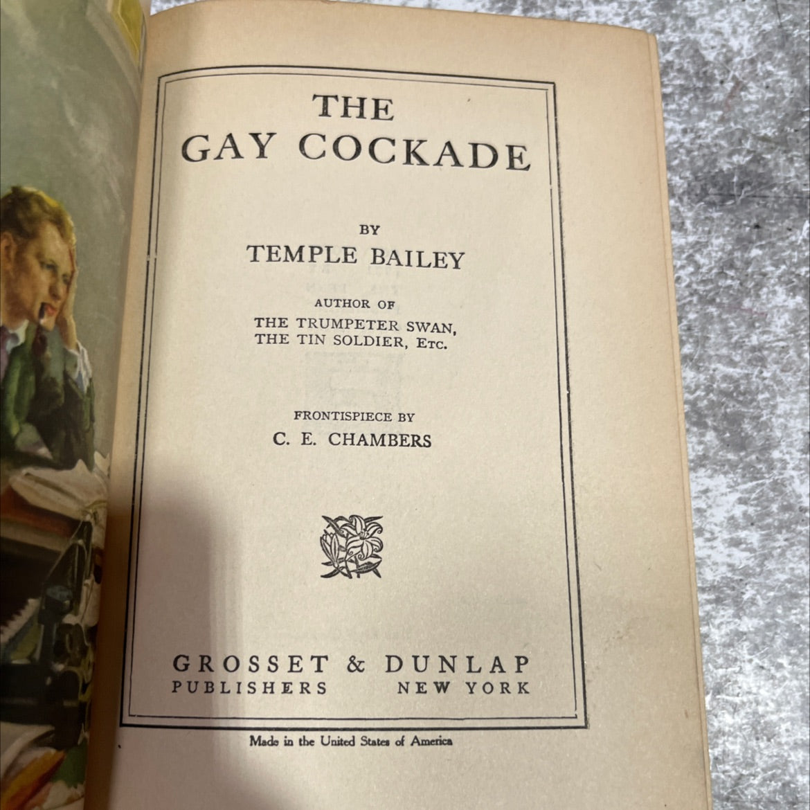 the gay cockade book, by temple bailey, 1921 Hardcover image 2