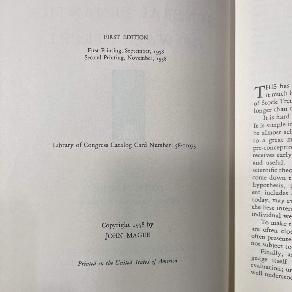 the general semantics of wall street book, by john magee, 1958 Hardcover image 3