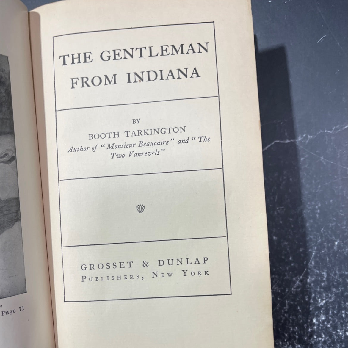 the gentleman from indiana book, by booth tarkington, 1902 Hardcover image 2