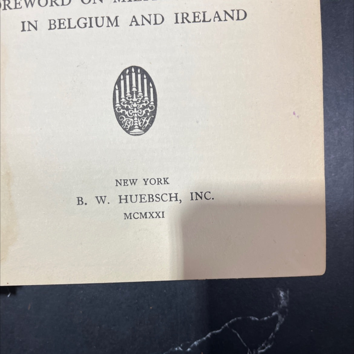 the german army in belgium book, by e. n. bennett, 1921 Hardcover image 3