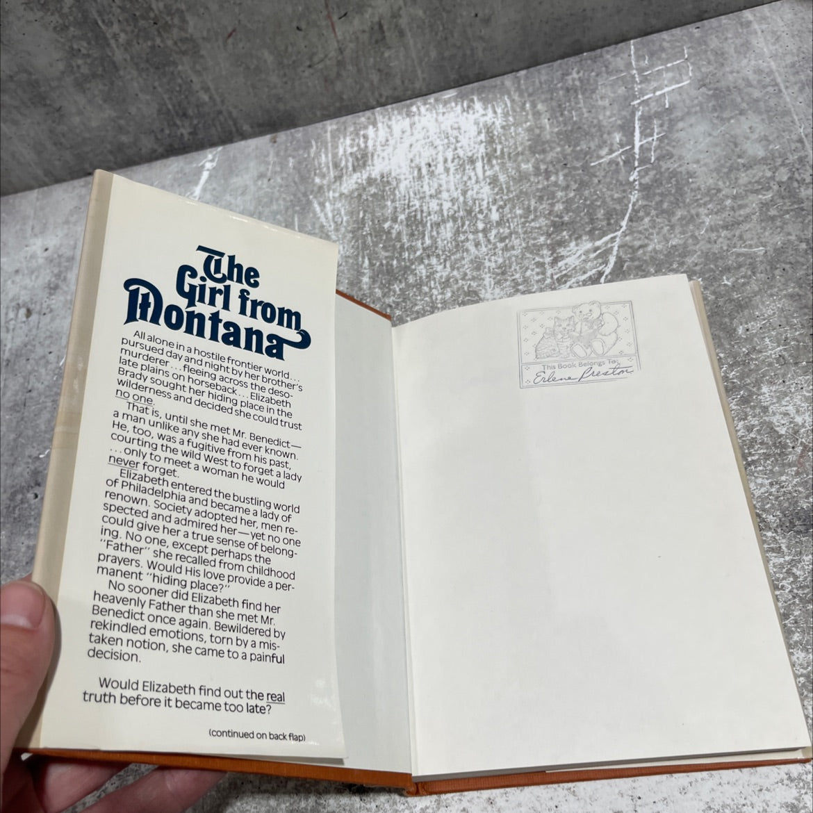 the girl from montana book, by grace livingston hill, 1982 Hardcover image 4