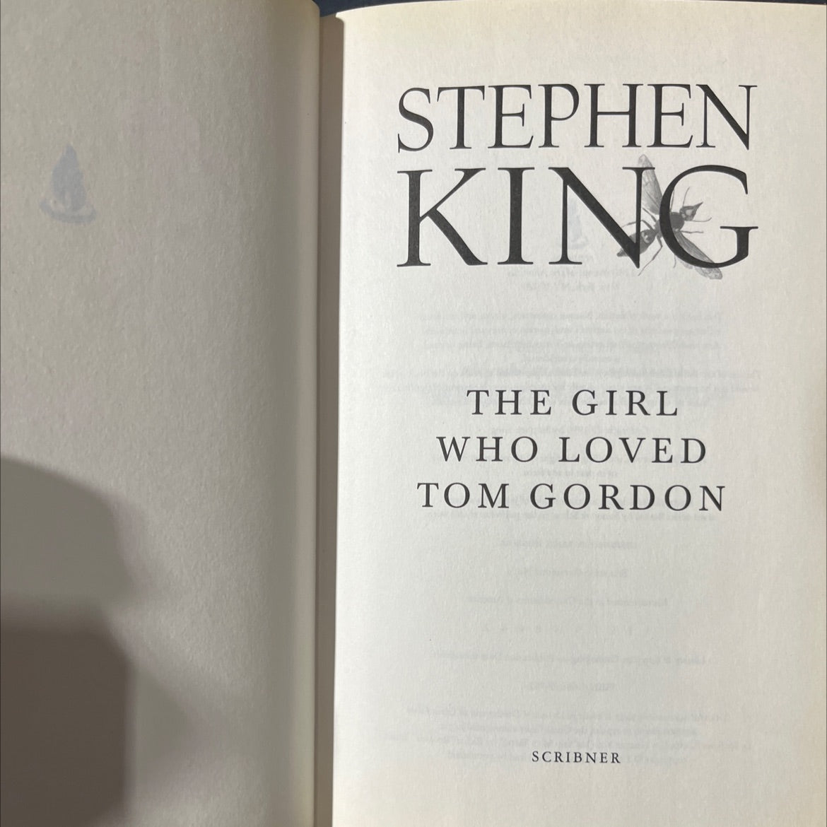 the girl who loved tom gordon book, by stephen king, 1999 Hardcover, First Edition image 2