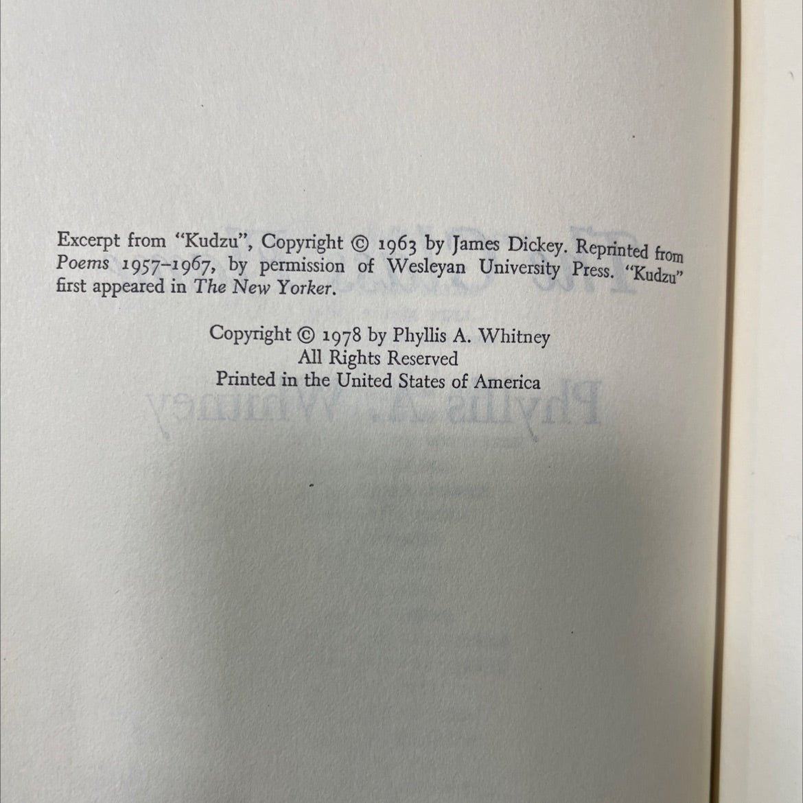the glass flame book, by Phyllis A. Whitney, 1978 Hardcover image 3