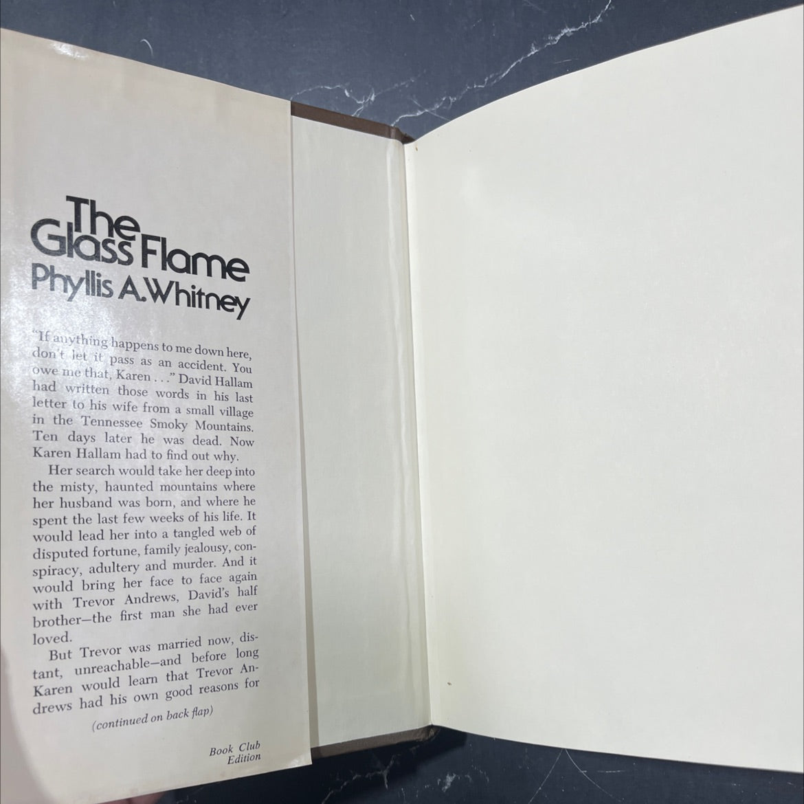 the glass flame book, by Phyllis A. Whitney, 1978 Hardcover image 4