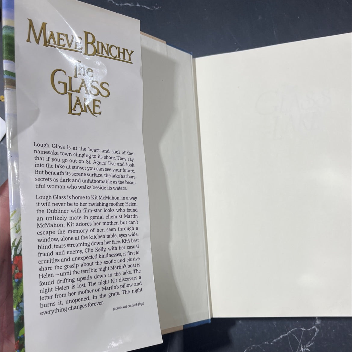 the glass lake book, by Maeve Binchy, 2001 Hardcover image 4