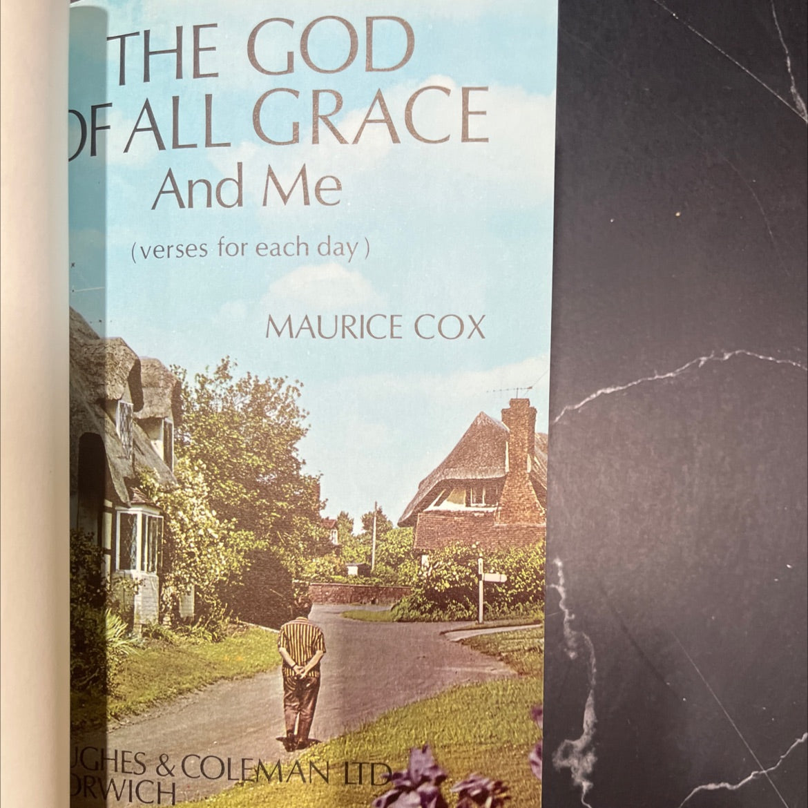 the god of all grace and me (verses for each day) book, by maurice cox, unknown Hardcover image 3