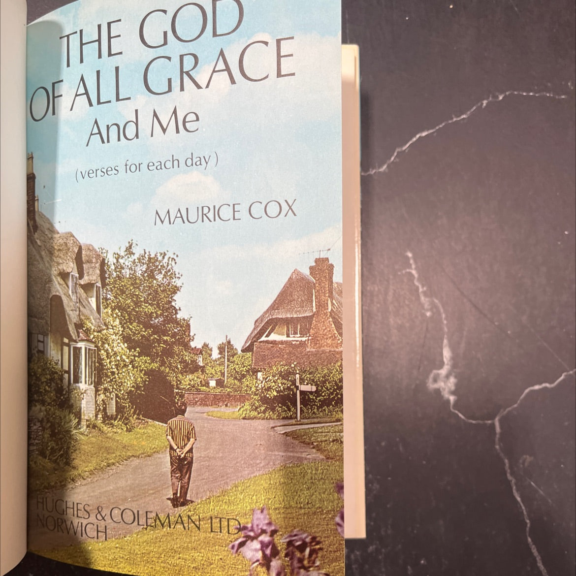 the god of all grace and me (verses for each day) book, by maurice cox, unknown Hardcover image 2