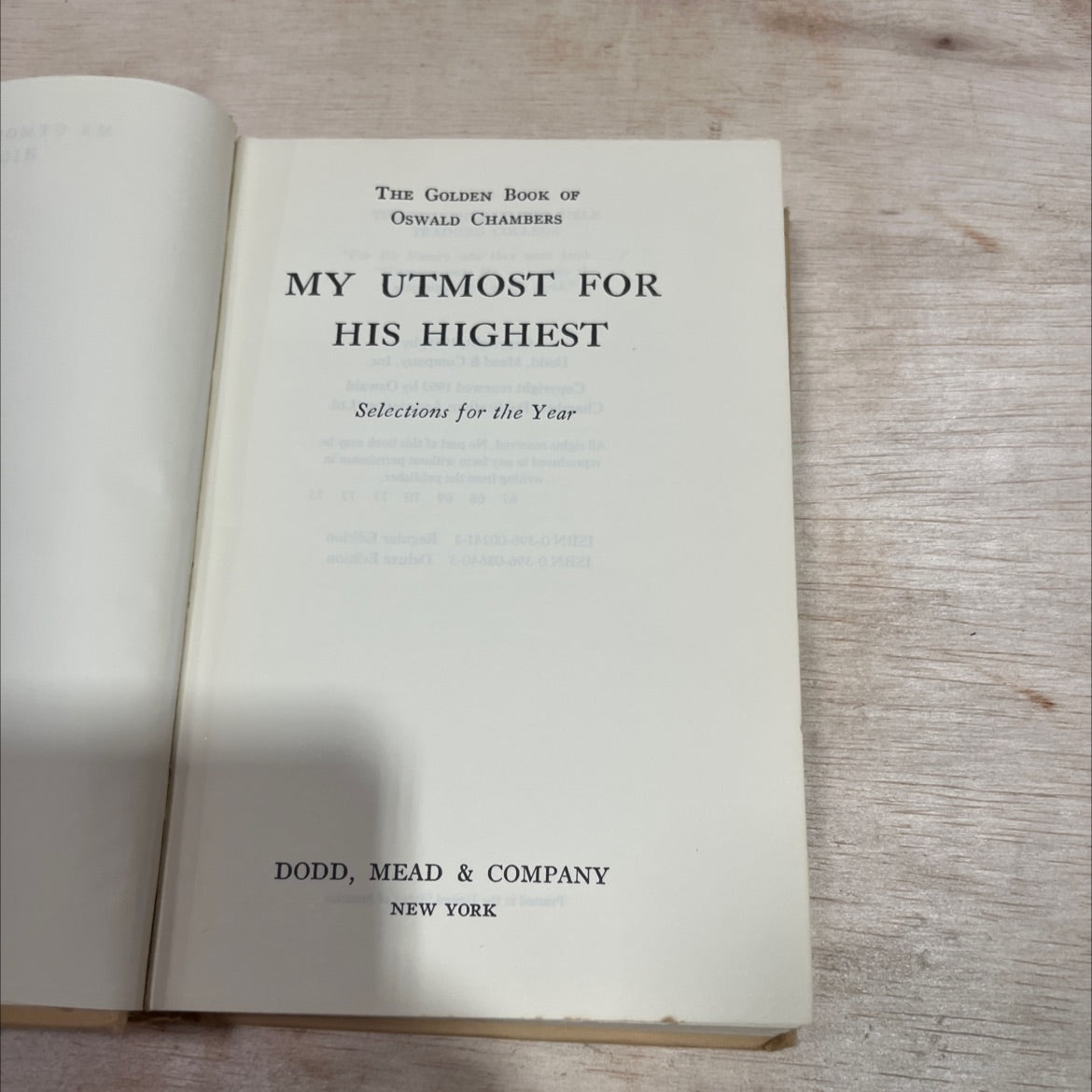 the golden book of oswald chambers my utmost for his highest book, by oswald chambers, 1963 Hardcover image 2