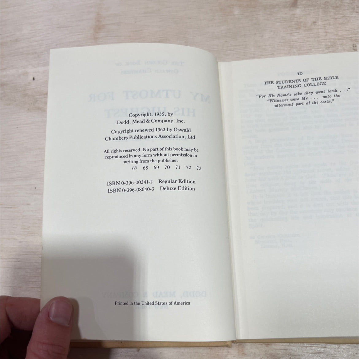 the golden book of oswald chambers my utmost for his highest book, by oswald chambers, 1963 Hardcover image 3
