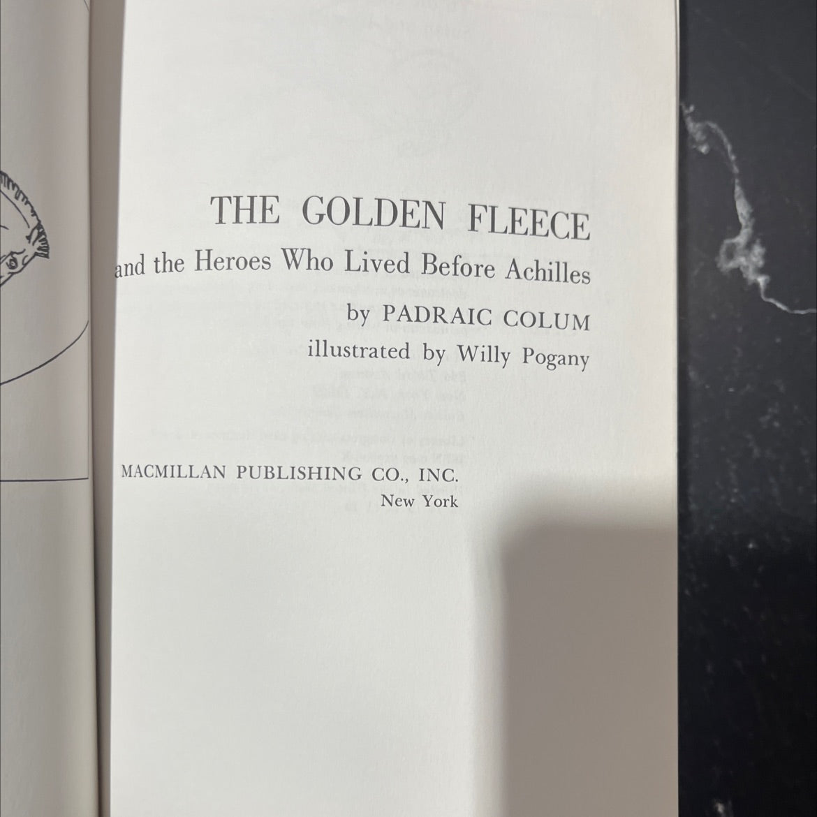 the golden fleece and the heroes who lived before achilles book, by padraic colum, 1949 Hardcover image 2