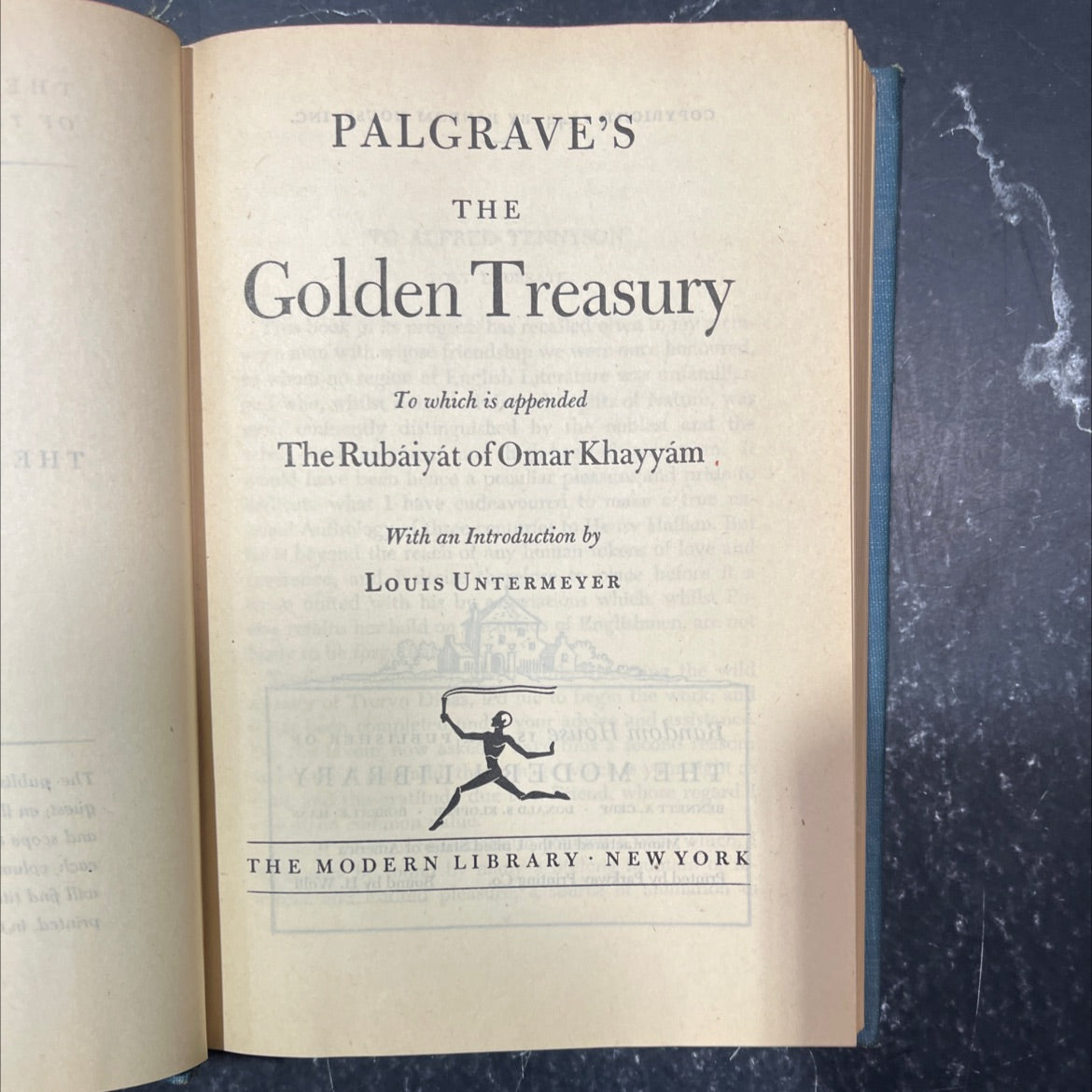 the golden treasury book, by louis untermeyer, 1944 Hardcover image 2
