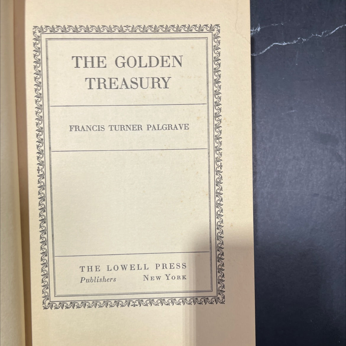 the golden treasury book, by francis turner palgrave, unknown Hardcover image 2