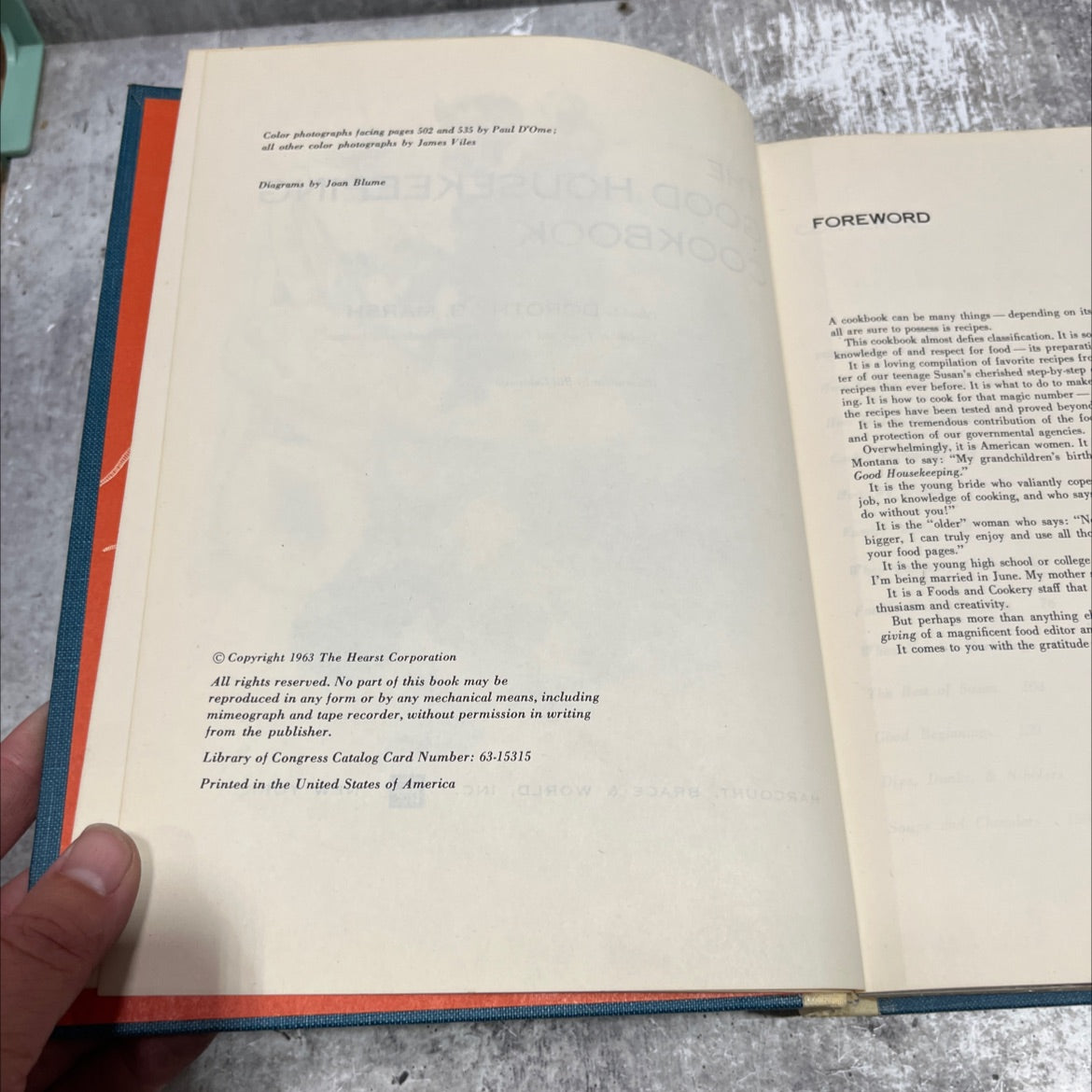 the good housekeeping cookbook book, by dorothy b. marsh, 1963 Hardcover image 3
