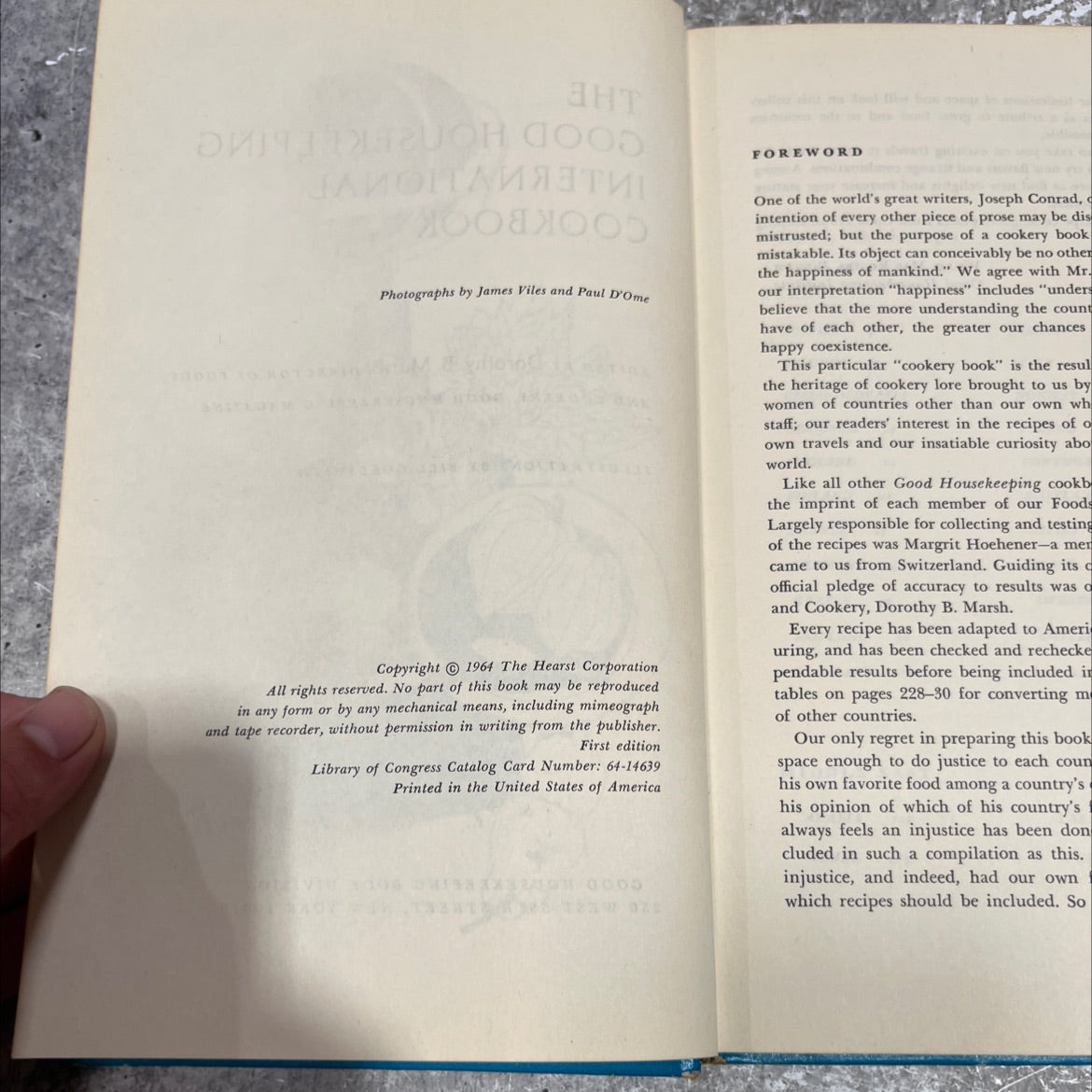 the good housekeeping international cookbook book, by dorothy b. marsh, 1964 Hardcover image 3