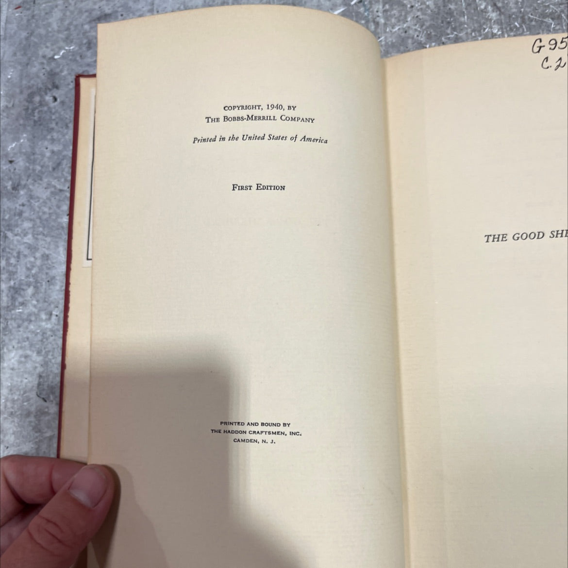 the good shepherd book, by gunnar gunnarsson, 1940 Hardcover image 3