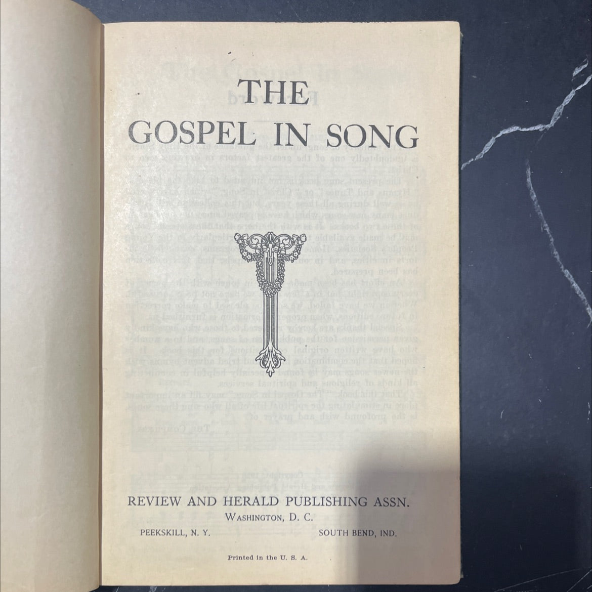 the gospel in song book, by unknown, 1926 Hardcover image 2