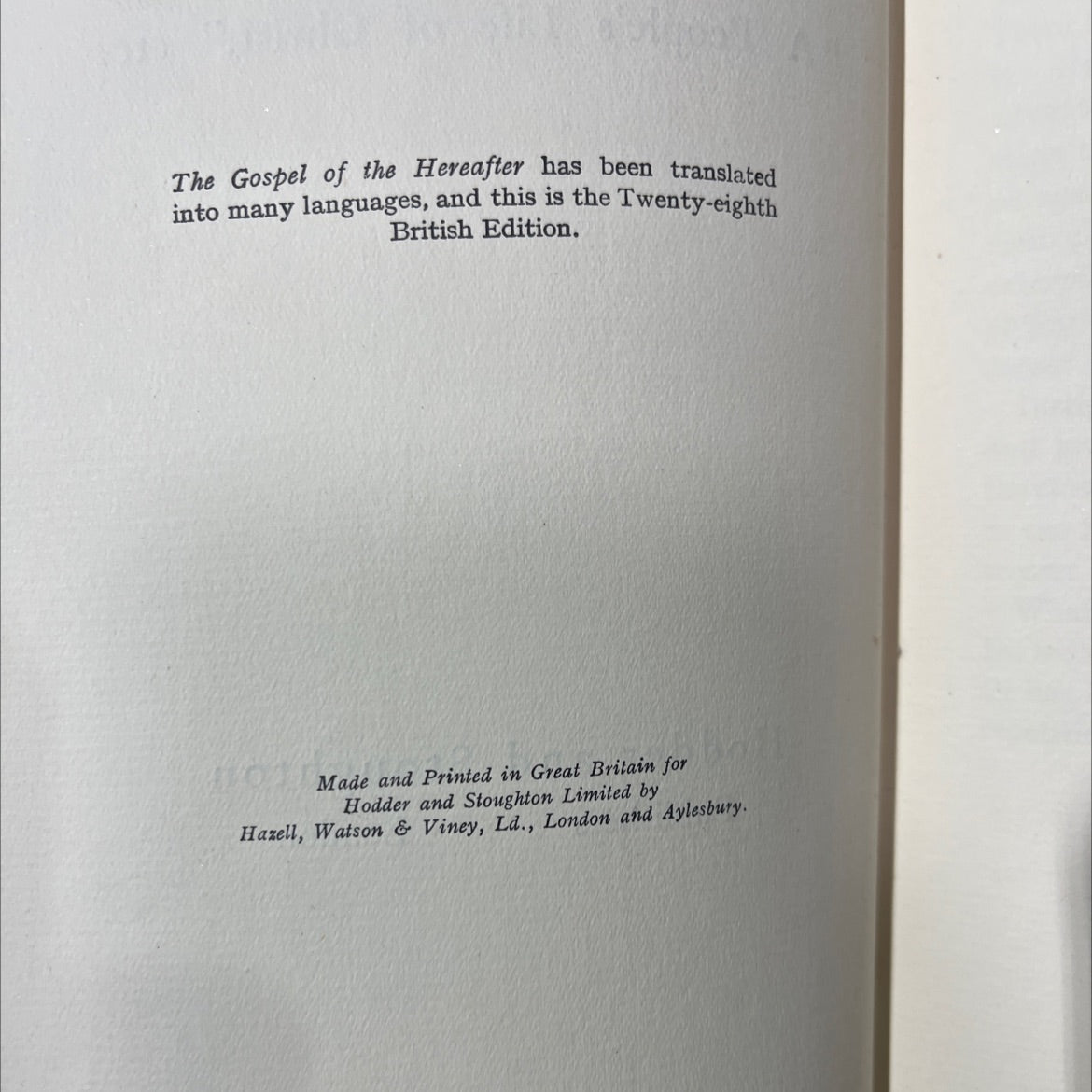 the gospel of the hereafter book, by j.paterson smyth, 1970 Hardcover image 3