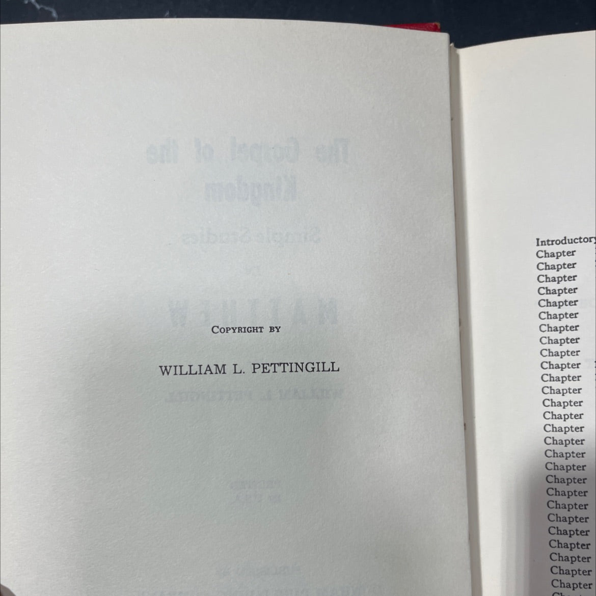 the gospel of the kingdom simple studies in matthew book, by william l. pettingill, 1970 Hardcover image 3