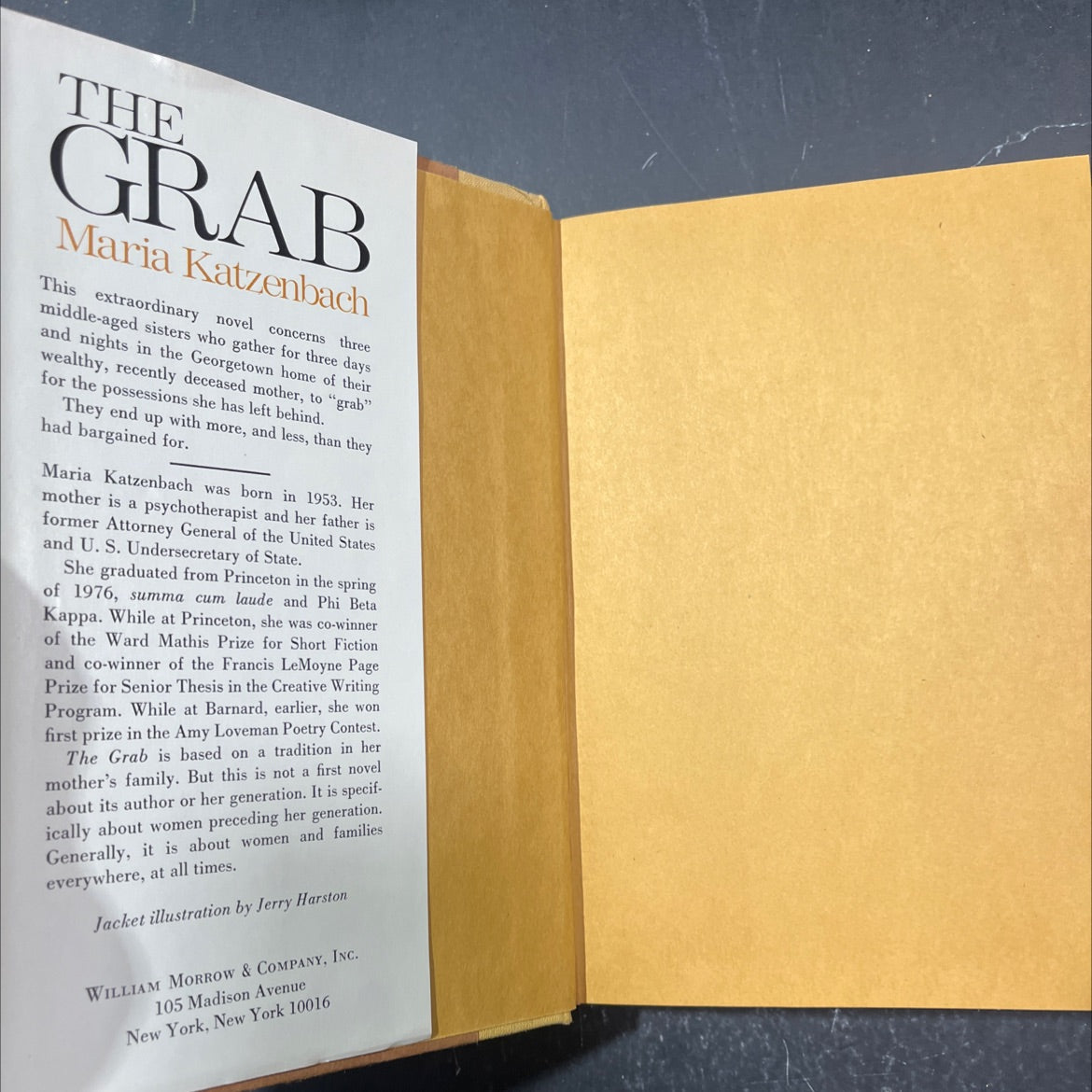 the grab book, by maria katzenbach, 1978 Hardcover image 4