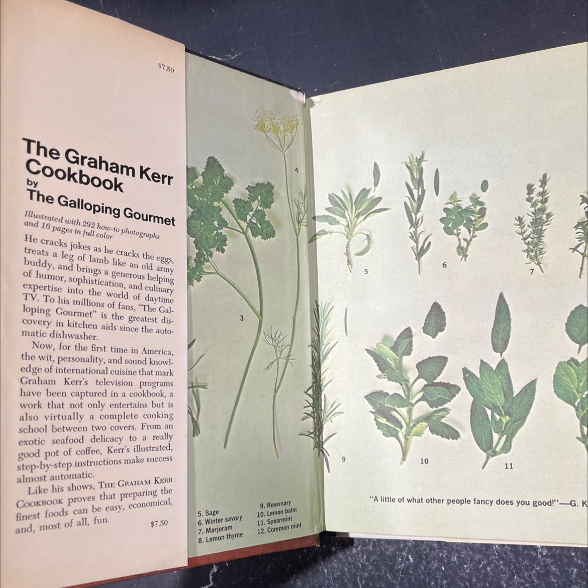 the graham kerr cookbook book, by graham kerr, 1969 Hardcover image 4