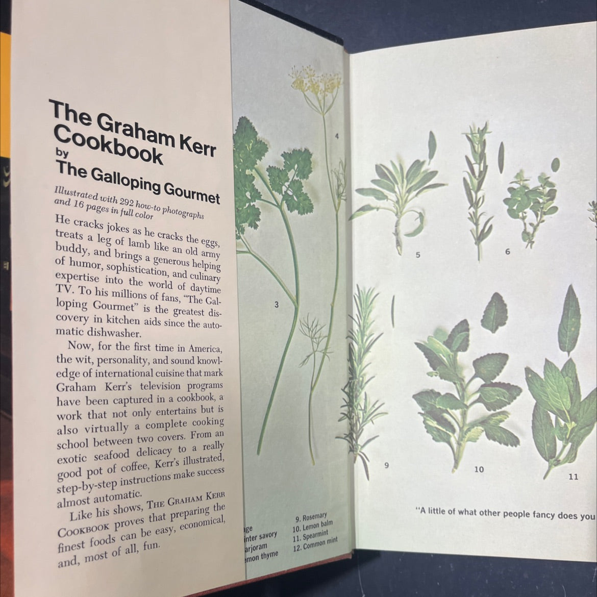 the graham kerr cookbook book, by graham kerr, 1969 Hardcover image 4