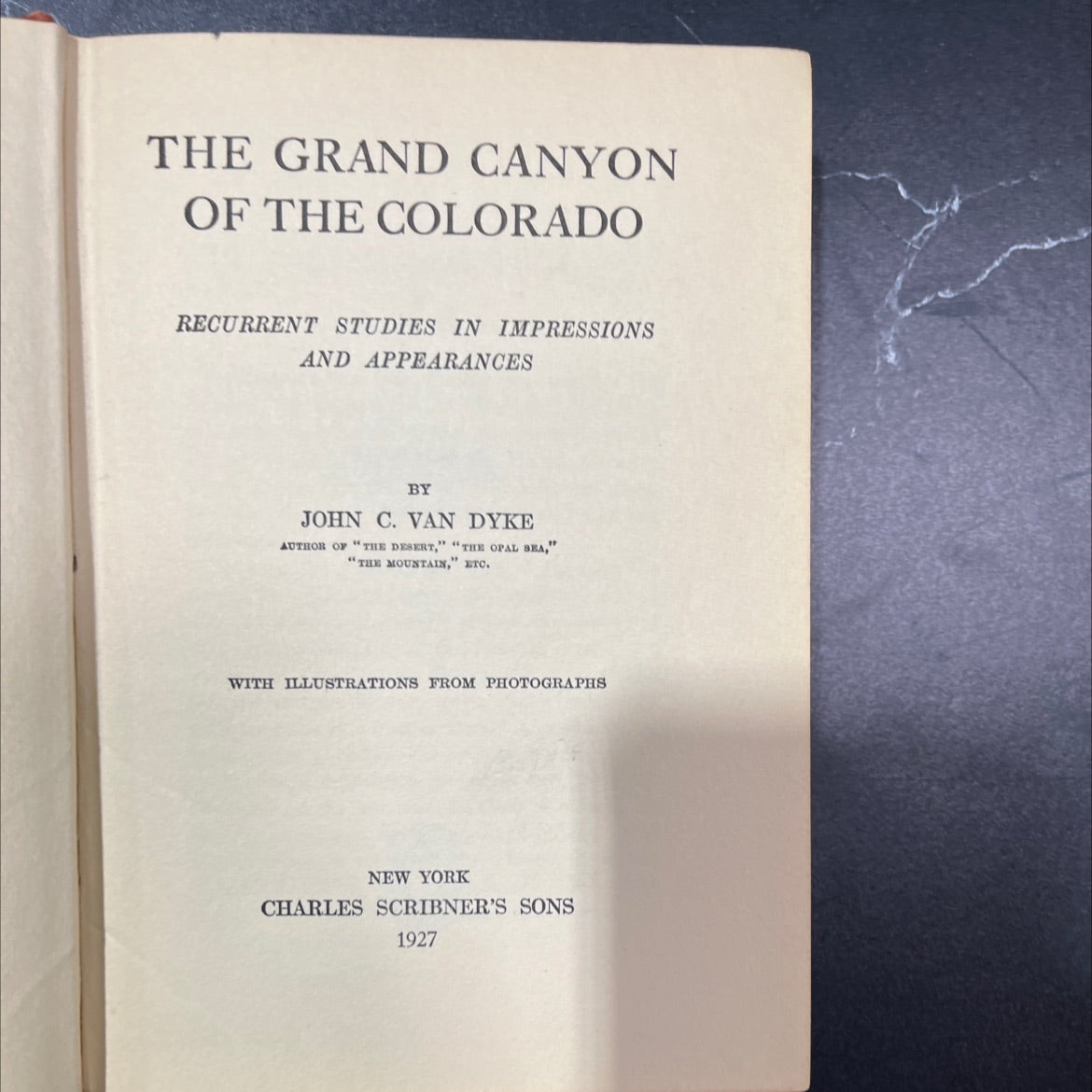 the grand canyon of the colorado recurrent studies in impressions and appearances book, by john c. van dyke, 1927 image 2