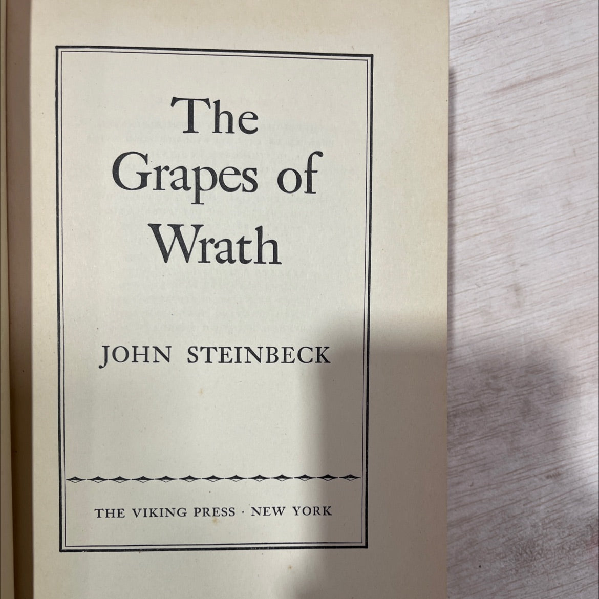 the grapes of wrath book, by john steinbeck, 1939 Hardcover, First Edition, Rare, Antique image 2