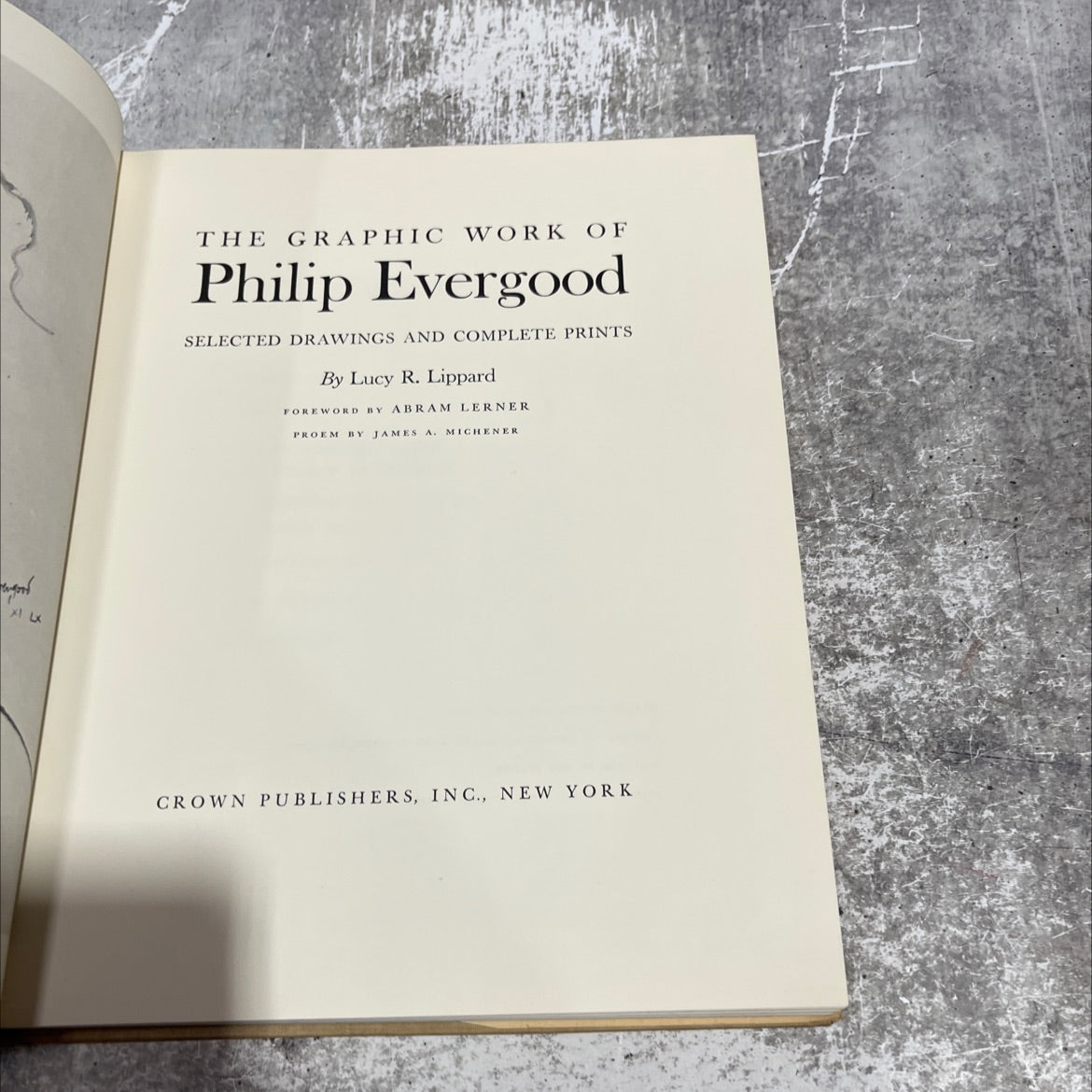 the graphic work of philip evergood book, by lucy r. lippard, 1966 Hardcover image 2