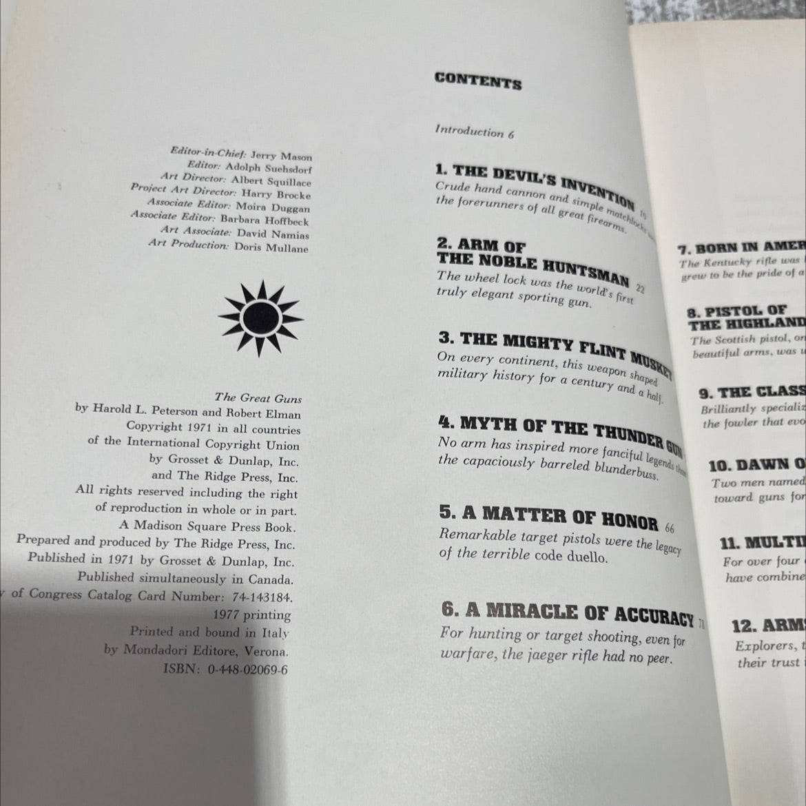 the gre guns book, by harold l. peterson, robert elman, 1971 Hardcover image 3