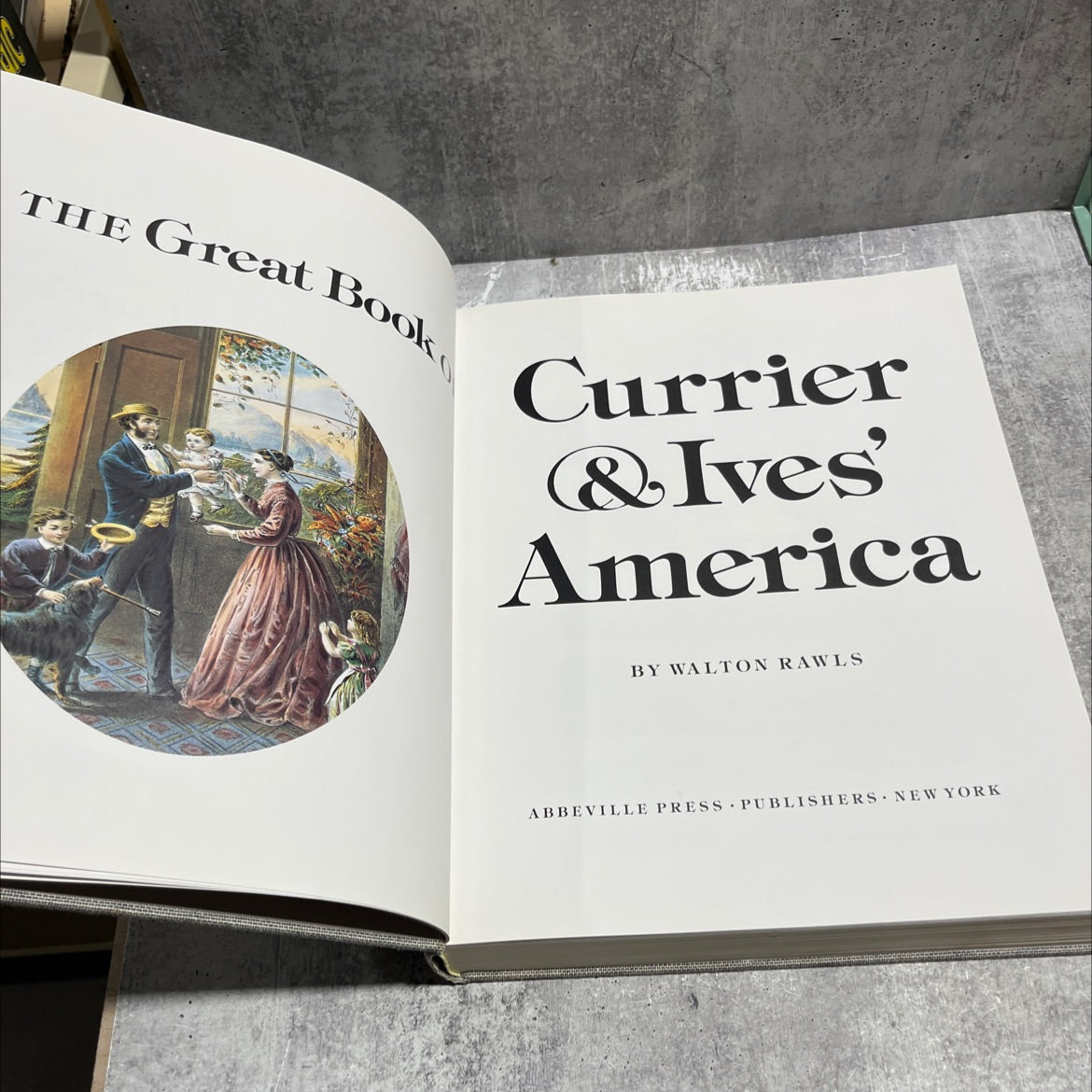 the great book currier & ives' america book, by walton rawls, 1979 Hardcover image 2