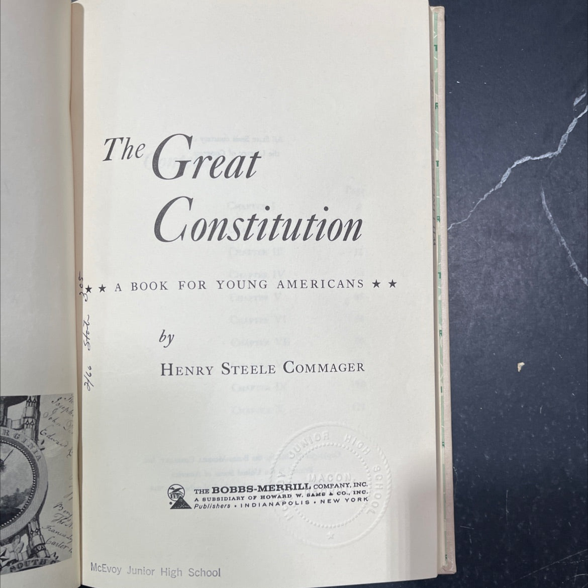 the great constitution a book for young americans book, by henry steele commager, 1961 Hardcover image 2