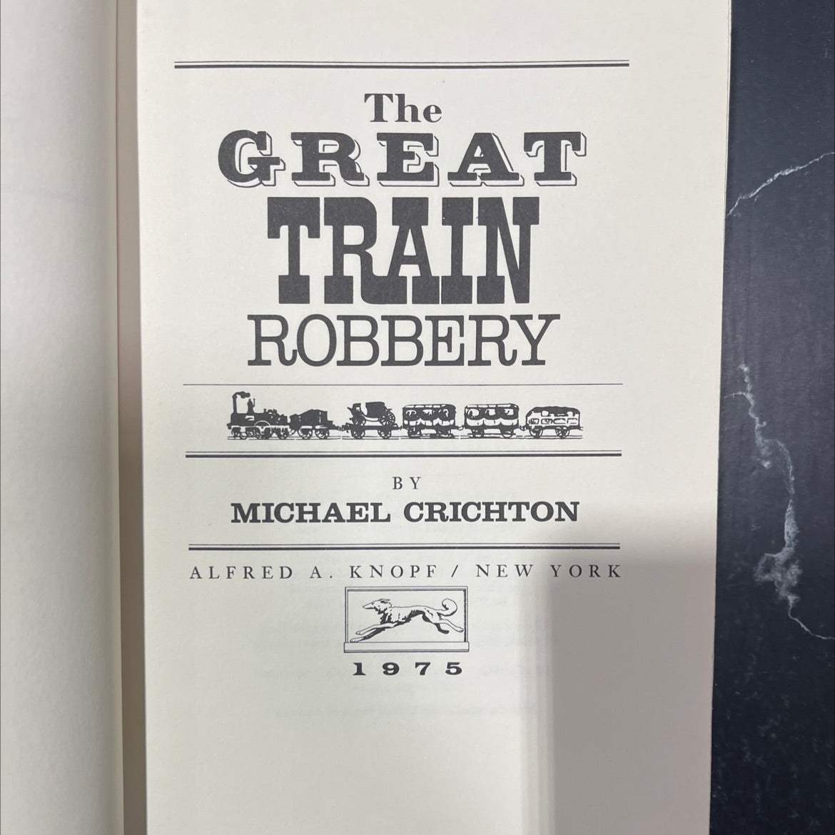 the great train robbery book, by michael crichton, 1975 Hardcover image 2