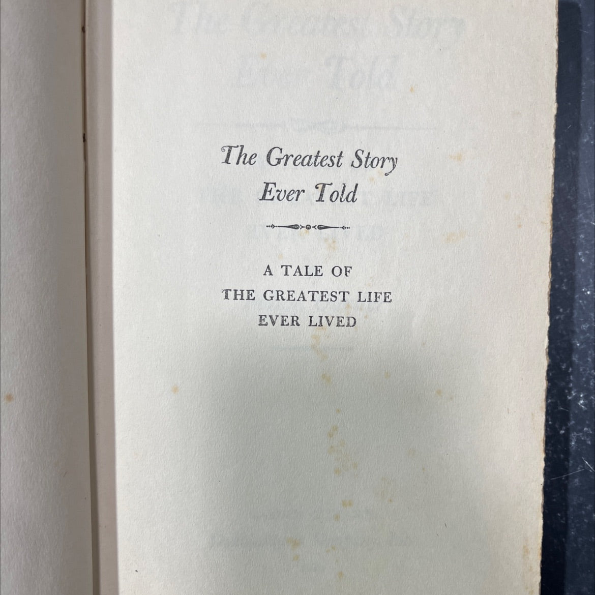 the greatest story ever told book, by fulton oursler, 1949 Hardcover image 2